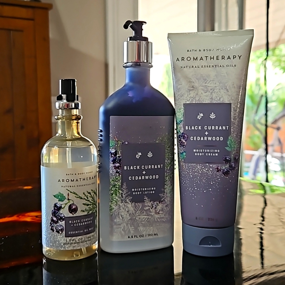 Aromatherapy Black Currant and Cedarwood